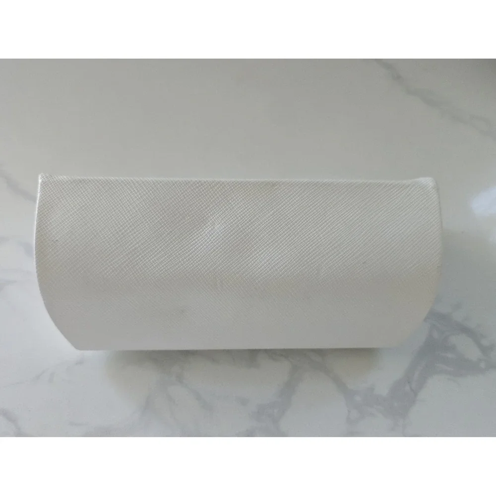 Rare Salvatore Ferragamo‎ Glasses Case Italian White Semi Hard